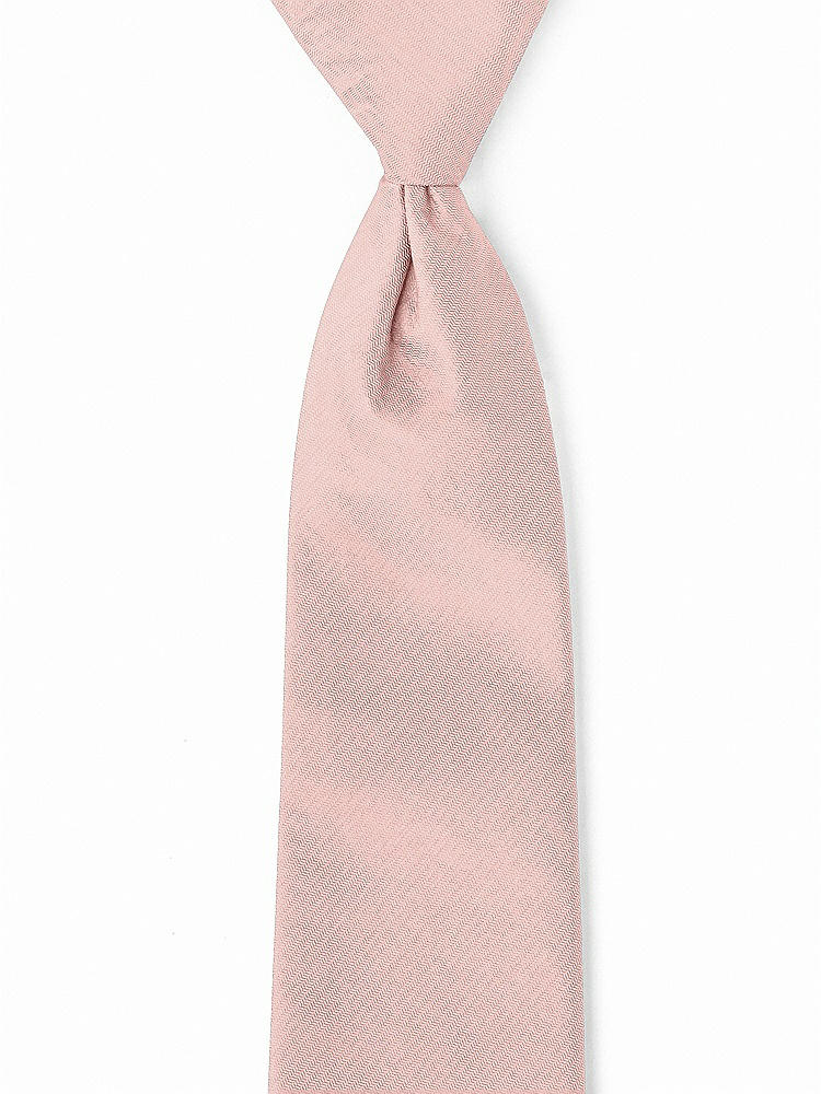 Front View - Rose - PANTONE Rose Quartz Classic Yarn-Dyed Pre-Knotted Neckties by After Six