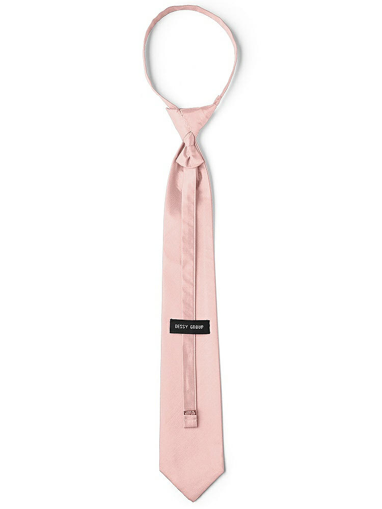 Back View - Rose - PANTONE Rose Quartz Classic Yarn-Dyed Pre-Knotted Neckties by After Six