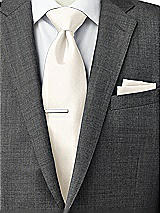 Rear View Thumbnail - Ivory Classic Yarn-Dyed Pocket Squares by After Six