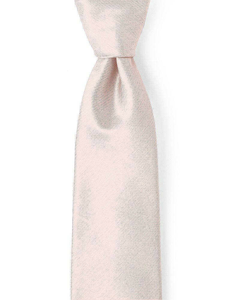 Front View - Pearl Pink Classic Yarn-Dyed Neckties by After Six