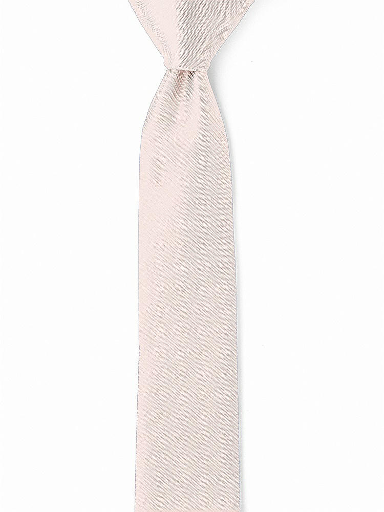 Front View - Pearl Pink Yarn-Dyed Narrow Ties by After Six