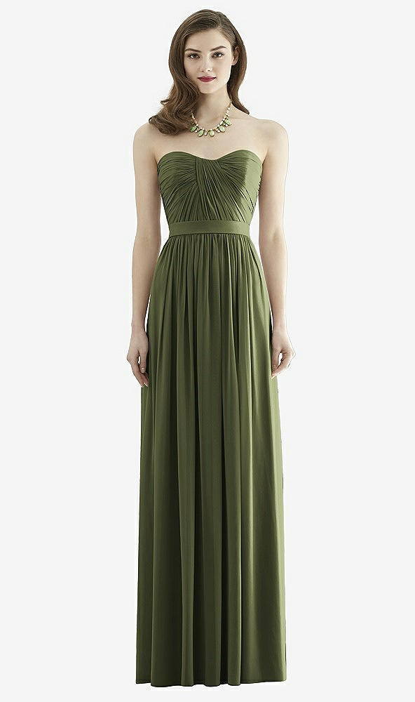Front View - Olive Green Dessy Collection Style 2943