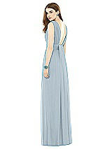 Rear View Thumbnail - Mist Natural Waist Sleeveless Shirred Skirt Dress