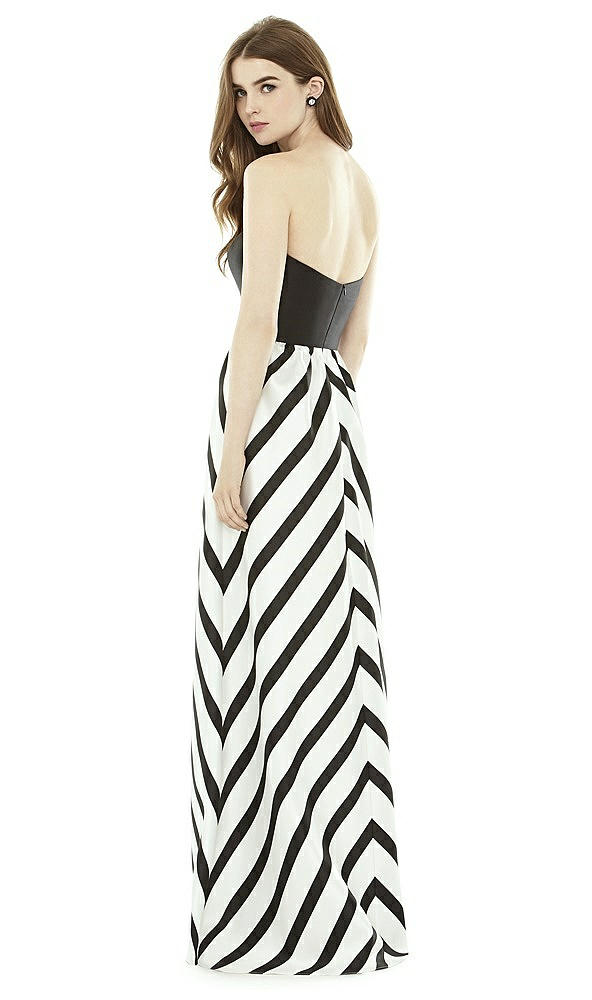 Back View - Stripe Alfred Sung Style D724P