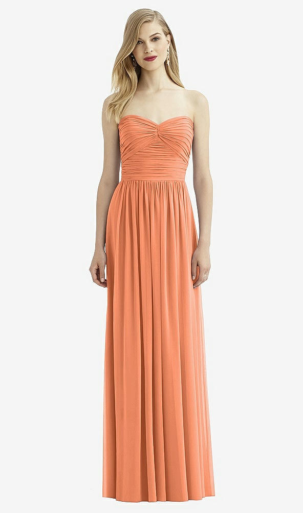 Front View - Sweet Melon After Six Bridesmaid Dress 6736