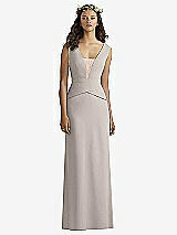 Front View Thumbnail - Taupe Social Bridesmaids Style 8166