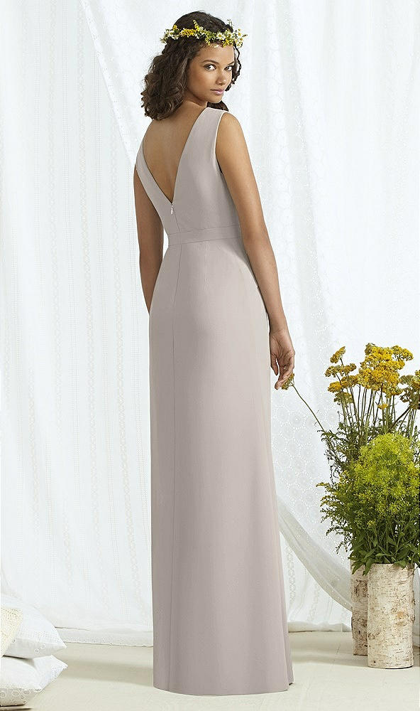 Back View - Taupe & Cameo Social Bridesmaids Style 8166