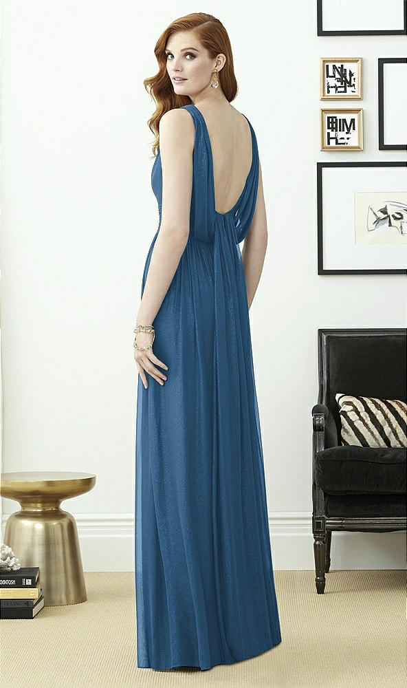Back View - Dusk Blue Dessy Collection Style 2955