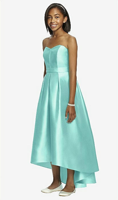 Mint Green Junior Bridesmaid Dresses