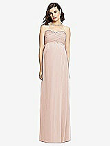 Front View Thumbnail - Cameo Draped Bodice Strapless Maternity Dress