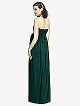Rear View Thumbnail - Evergreen Draped Bodice Strapless Maternity Dress