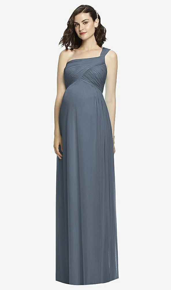 Front View - Silverstone Alfred Sung Maternity Dress Style M427