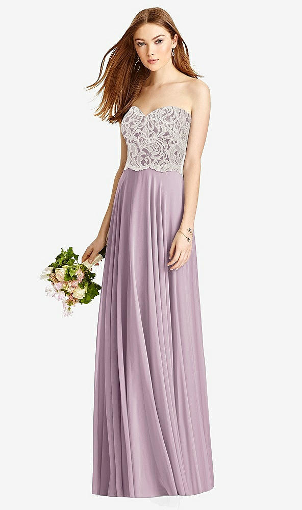 Front View - Suede Rose & Oyster Studio Design Bridesmaid Dress 4504
