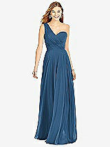Front View Thumbnail - Dusk Blue After Six Bridesmaid Dress 6751
