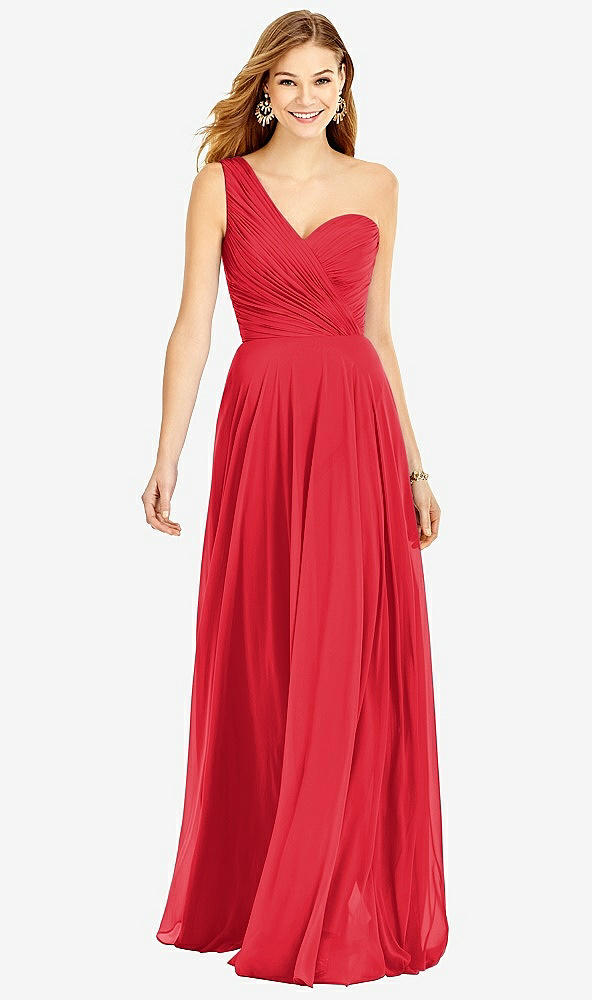 Front View - Parisian Red After Six Bridesmaid Dress 6751