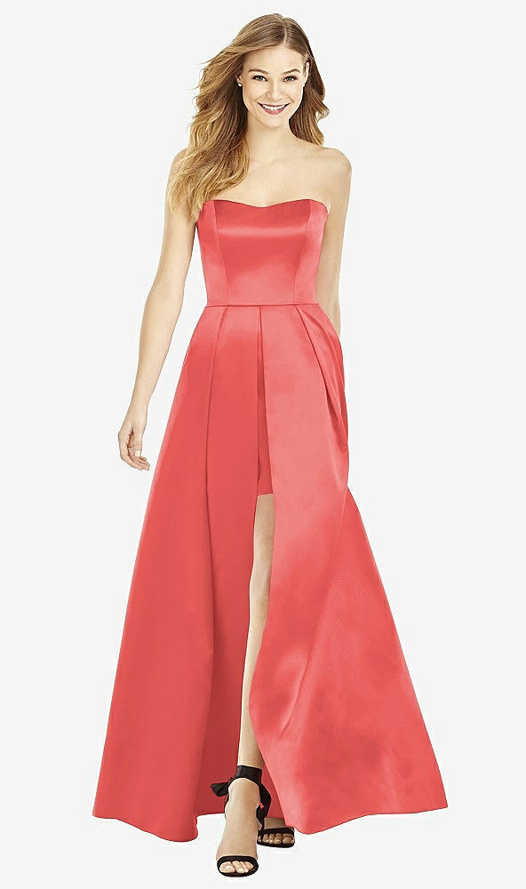 Front View - Perfect Coral After Six Bridesmaid Dress 6755