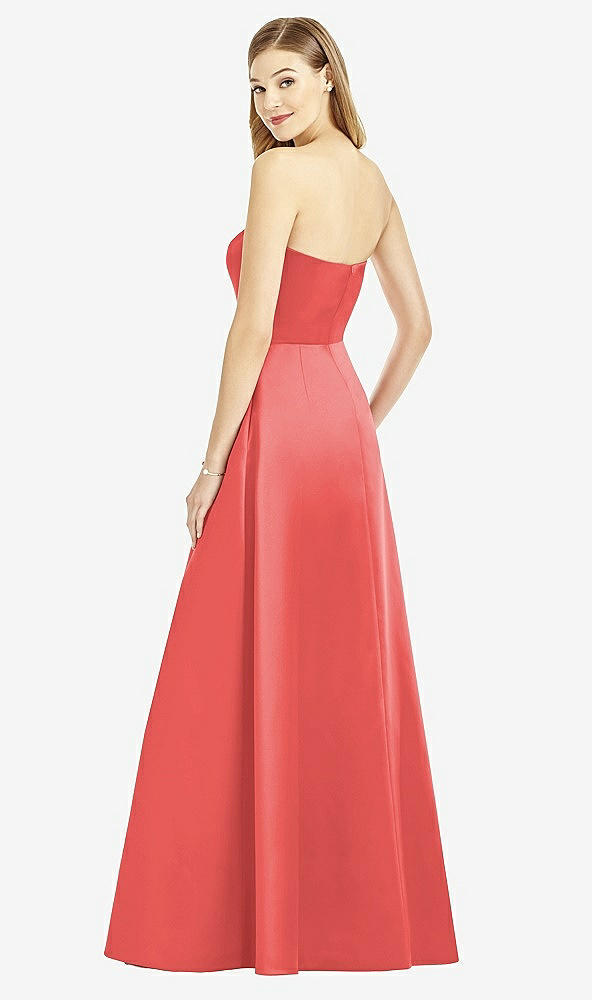 Back View - Perfect Coral After Six Bridesmaid Dress 6755