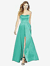 Front View Thumbnail - Pantone Turquoise After Six Bridesmaid Dress 6755