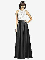 Front View Thumbnail - Black Crepe Maxi Skirt