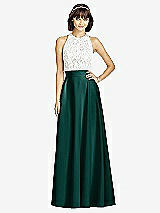 Front View Thumbnail - Evergreen Crepe Maxi Skirt