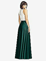Rear View Thumbnail - Evergreen Crepe Maxi Skirt