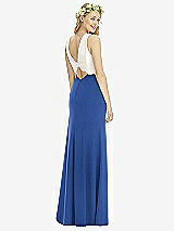 Rear View Thumbnail - Classic Blue & Ivory Social Bridesmaids Style 8172
