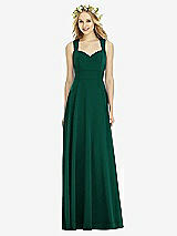Rear View Thumbnail - Hunter Green Social Bridesmaids Dress 8177