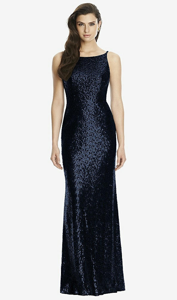 Front View - Midnight Navy Dessy Bridesmaid Dress 2993