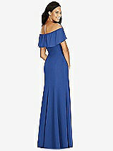 Rear View Thumbnail - Classic Blue Social Bridesmaids Dress 8182