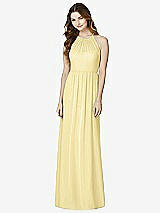 Front View Thumbnail - Pale Yellow Bella Bridesmaids Dress BB100