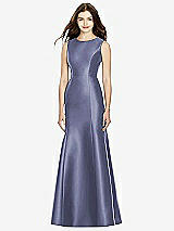 Rear View Thumbnail - French Blue Bella Bridesmaids Dress BB106
