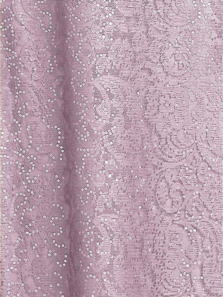Front View - Suede Rose Sequin Lace Fabric by the Yard