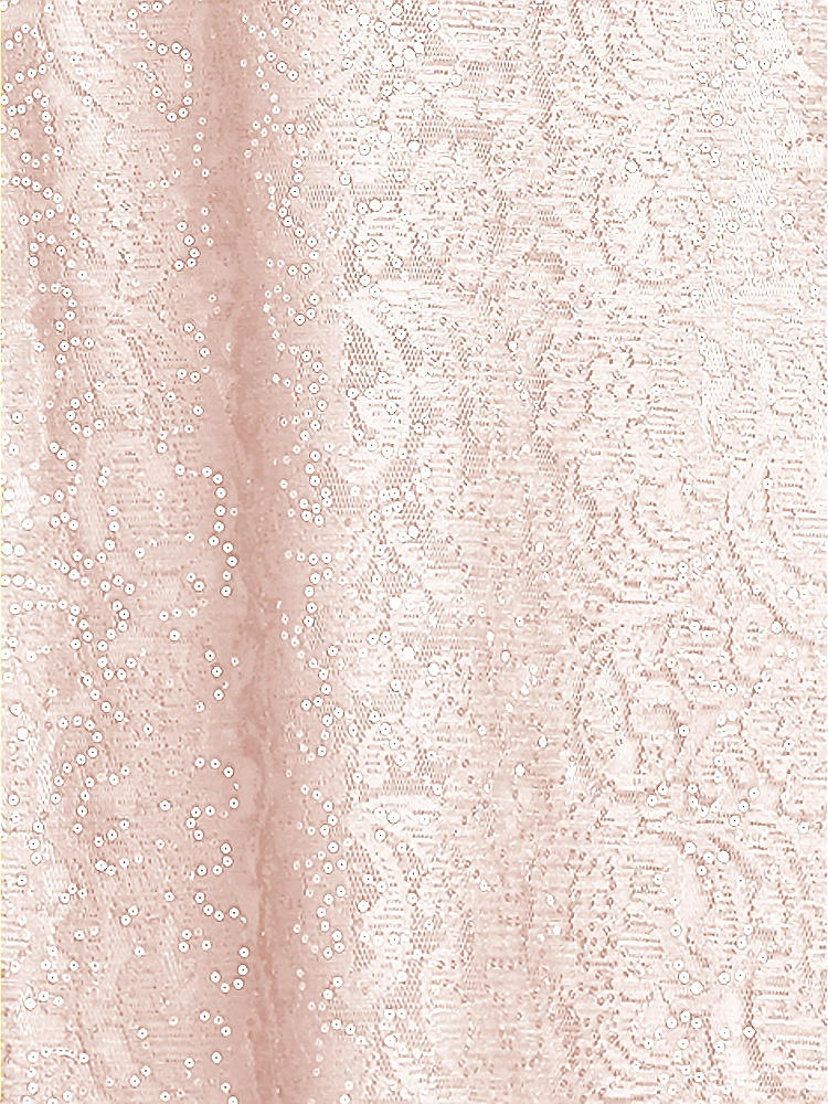 Front View - Blush Sequin Lace Fabric by the Yard