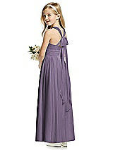 Rear View Thumbnail - Lavender Flower Girl Dress FL4054