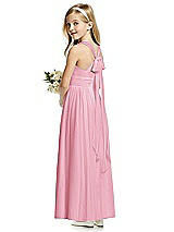 Rear View Thumbnail - Peony Pink Flower Girl Dress FL4054