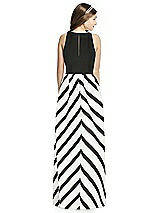 Rear View Thumbnail - Stripe & Black Dessy Collection Junior Bridesmaid Dress JR536P