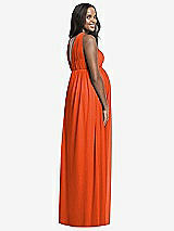 Rear View Thumbnail - Tangerine Tango Dessy Collection Maternity Bridesmaid Dress M431