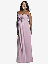 Front View Thumbnail - Suede Rose Dessy Collection Maternity Bridesmaid Dress M434