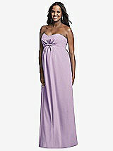 Front View Thumbnail - Pale Purple Dessy Collection Maternity Bridesmaid Dress M434