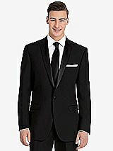 Front View Thumbnail - Black Slim Notch Collar Tuxedo Jacket - The Dylan by After Six