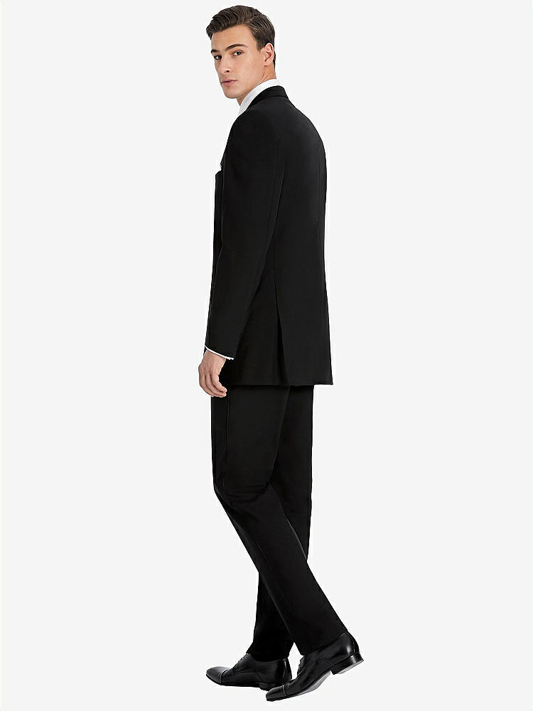 Back View - Black Slim Notch Collar Tuxedo Jacket - The Dylan by After Six