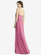 Rear View Thumbnail - Orchid Pink V-Neck Blouson Bodice Chiffon Maxi Dress
