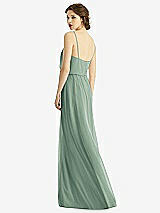 Rear View Thumbnail - Seagrass V-Neck Blouson Bodice Chiffon Maxi Dress