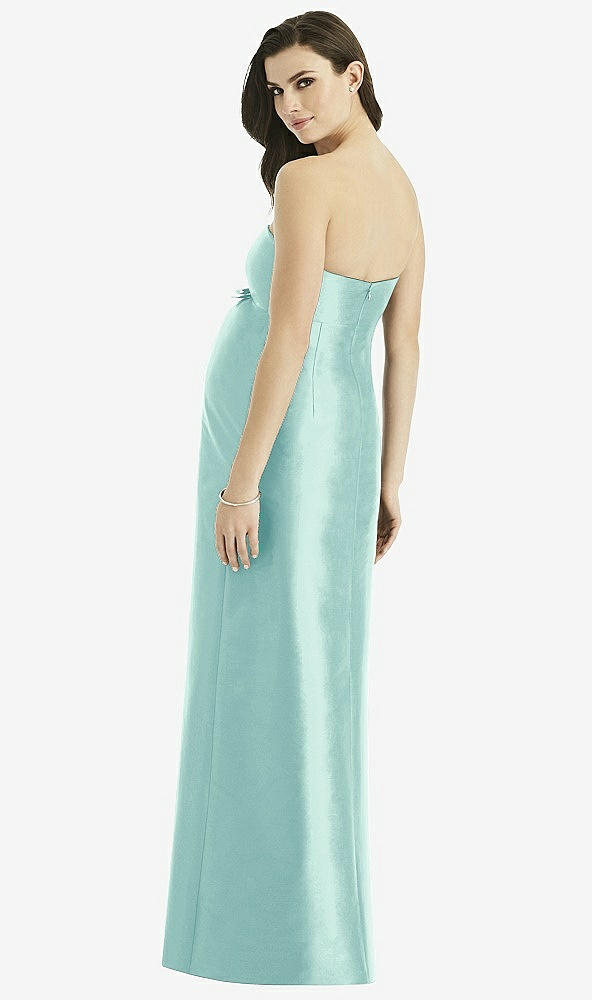 Back View - Seaside Alfred Sung Maternity Bridesmaid Dress Style M436