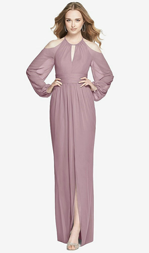 Front View - Dusty Rose Dessy Bridesmaid Dress 3018