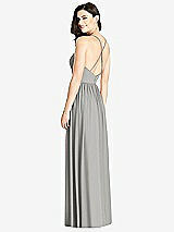 Rear View Thumbnail - Chelsea Gray Criss Cross Strap Backless Maxi Dress