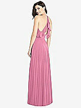 Front View Thumbnail - Orchid Pink Ruffled Strap Cutout Wrap Maxi Dress