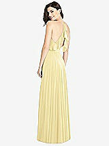 Front View Thumbnail - Pale Yellow Ruffled Strap Cutout Wrap Maxi Dress