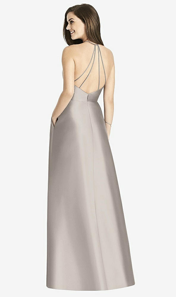 Front View - Taupe Bella Bridesmaids Dress BB115