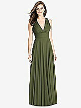 Front View Thumbnail - Olive Green Bella Bridesmaids Dress BB117